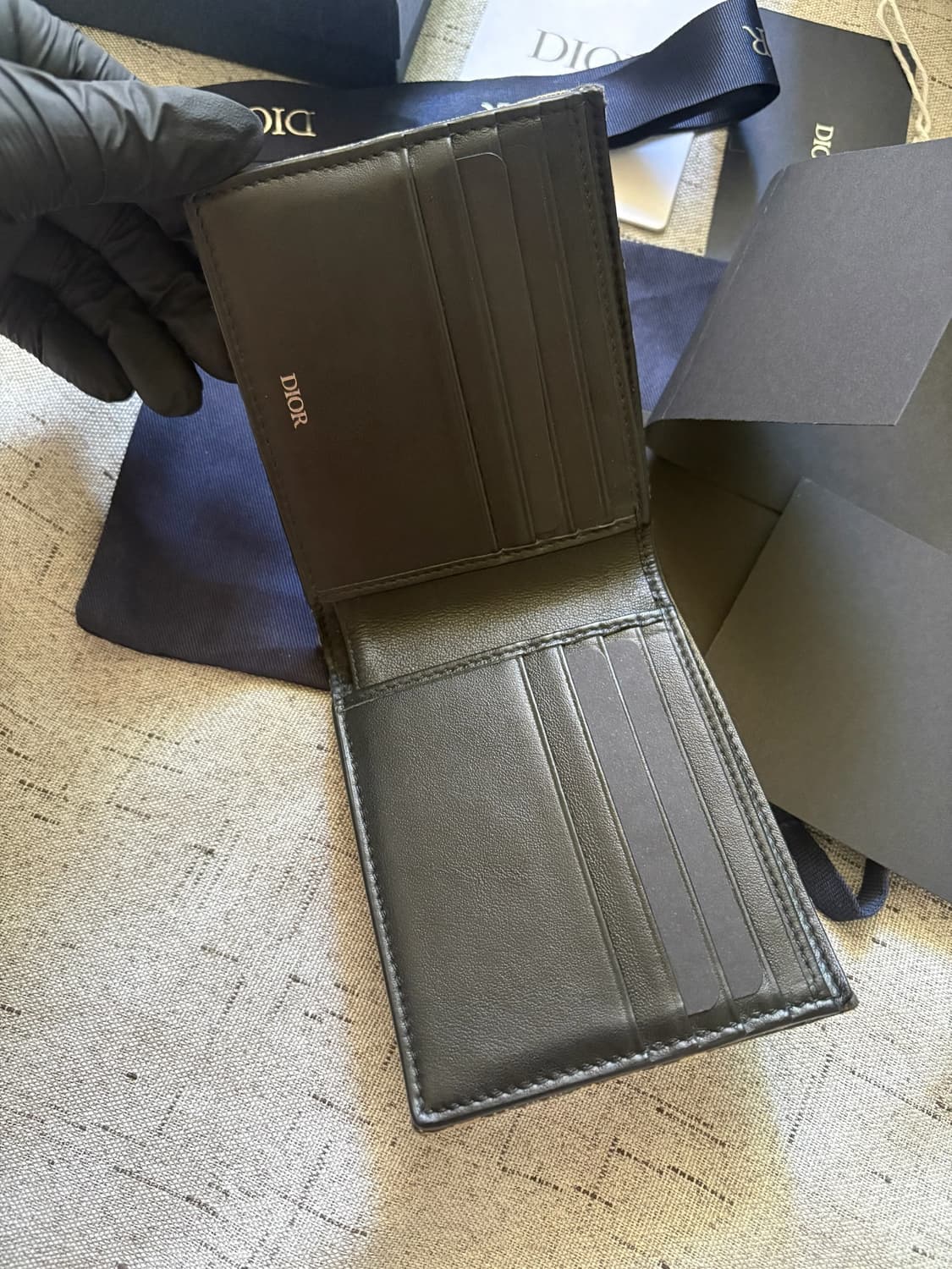 [상태최상]디올 오블리크 반지갑 베이지 상품이미지3