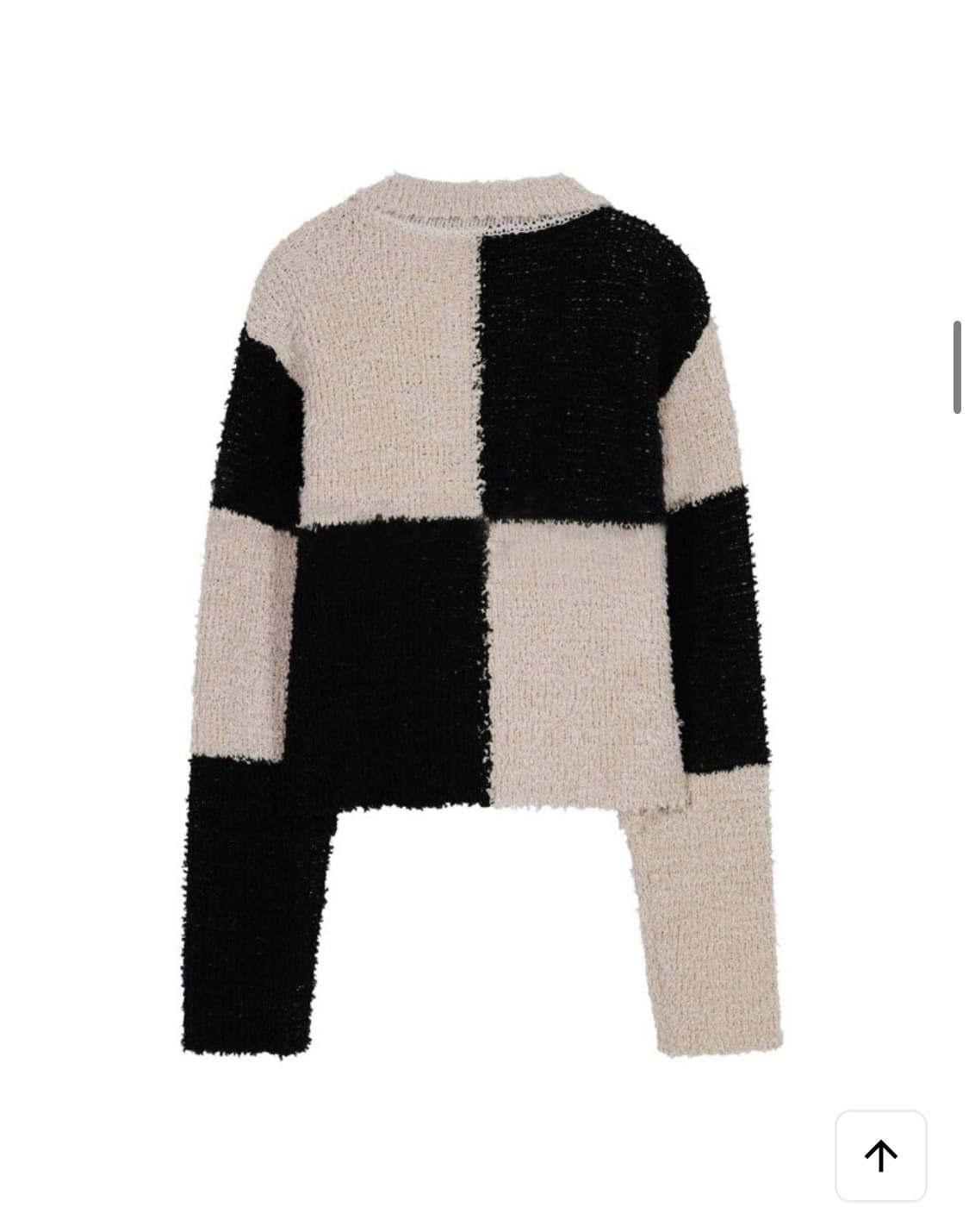 다이애그널 컬러 블록 집업 가디건 상품이미지6