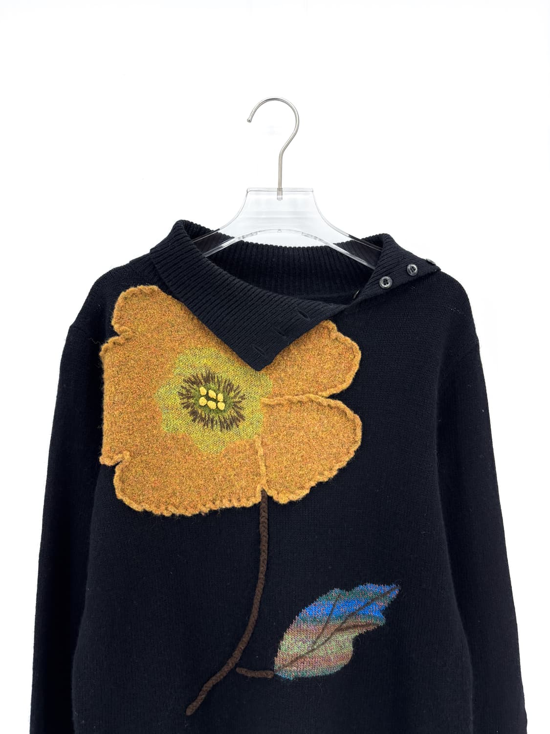 빈티지 플라워 패치 캐시미어 블렌드 니트 상품이미지2