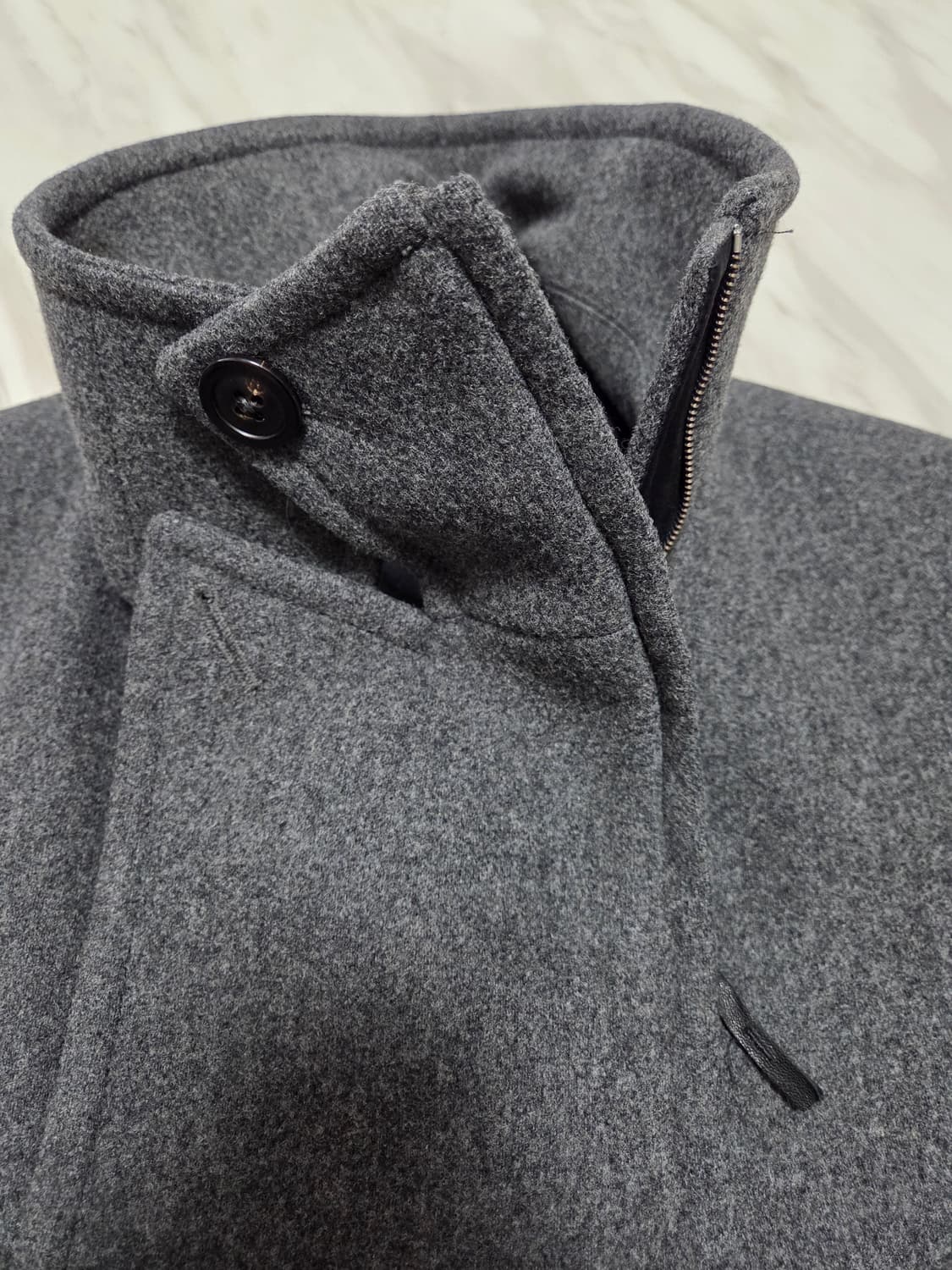 타임옴므 하이넥 더블 브레스트 피코트 상품이미지5