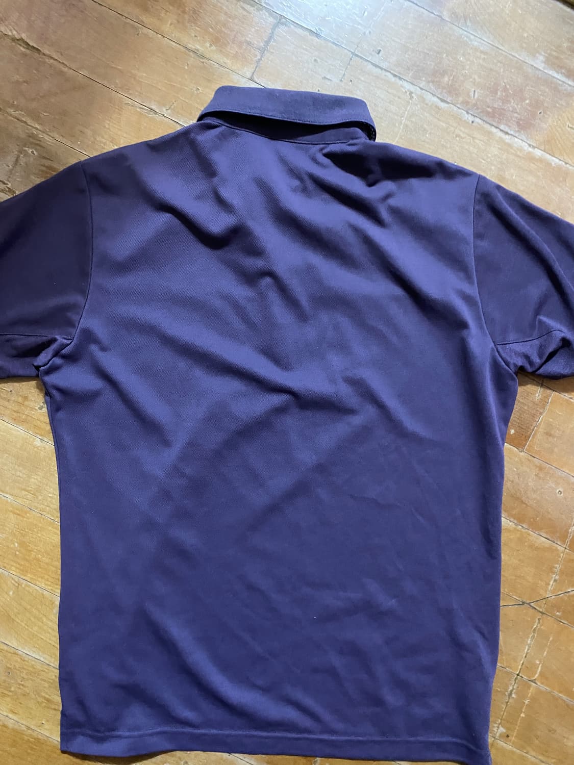 (일본판) Munsingwear 퍼플 체크 반팔 카라티 L (100) 상품이미지6