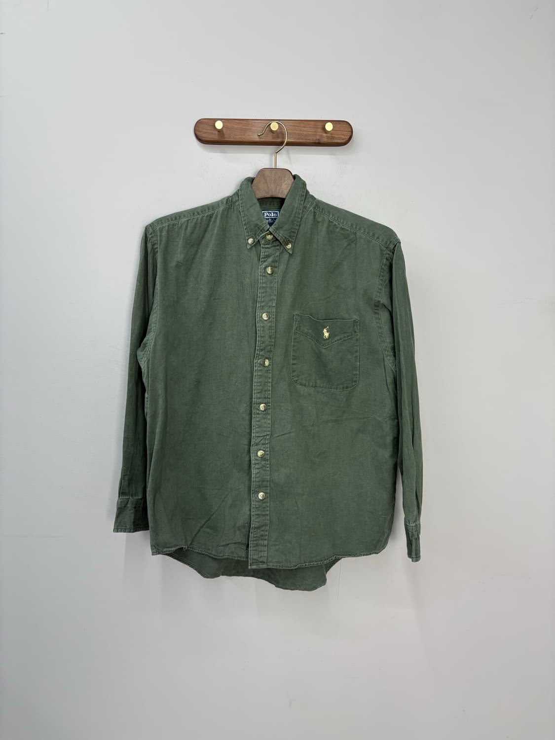 폴로랄프로렌 포니로고 다크그린 클래식핏 셔츠 A2764 상품이미지2