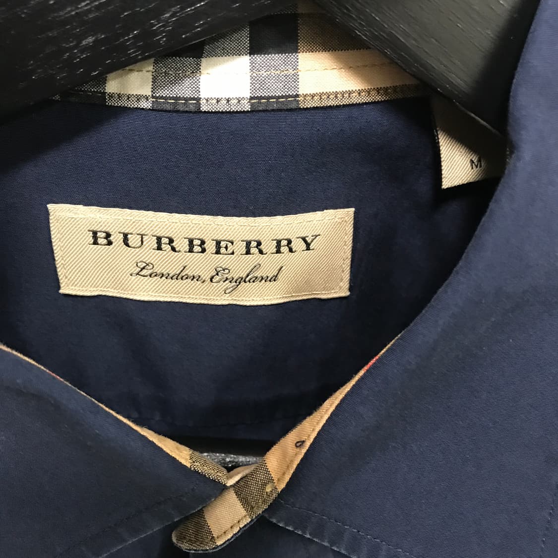 버버리 네이비 셔츠 M 상품이미지5