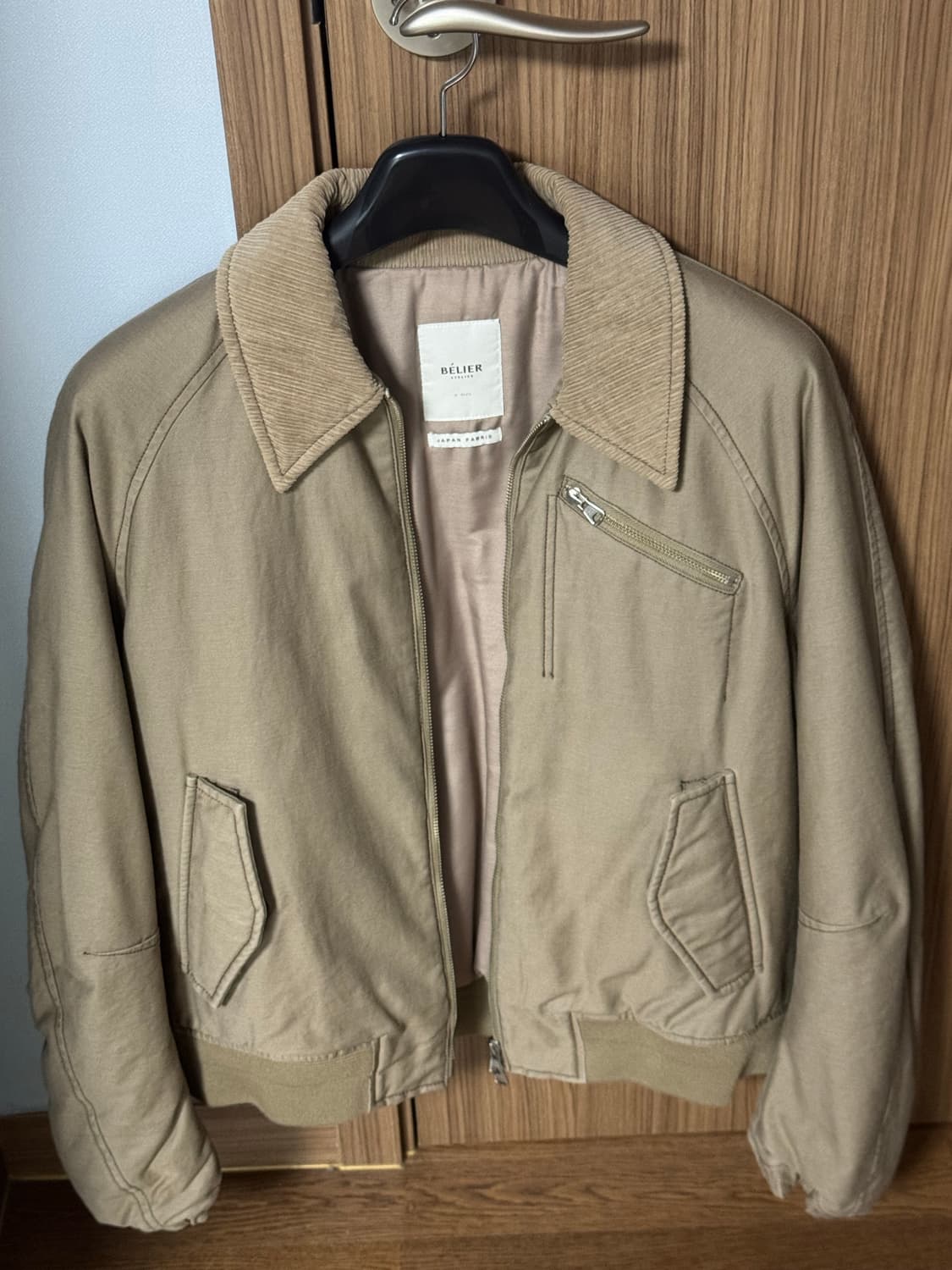 벨리에 시티 플라이트자켓 베이지 상품이미지1