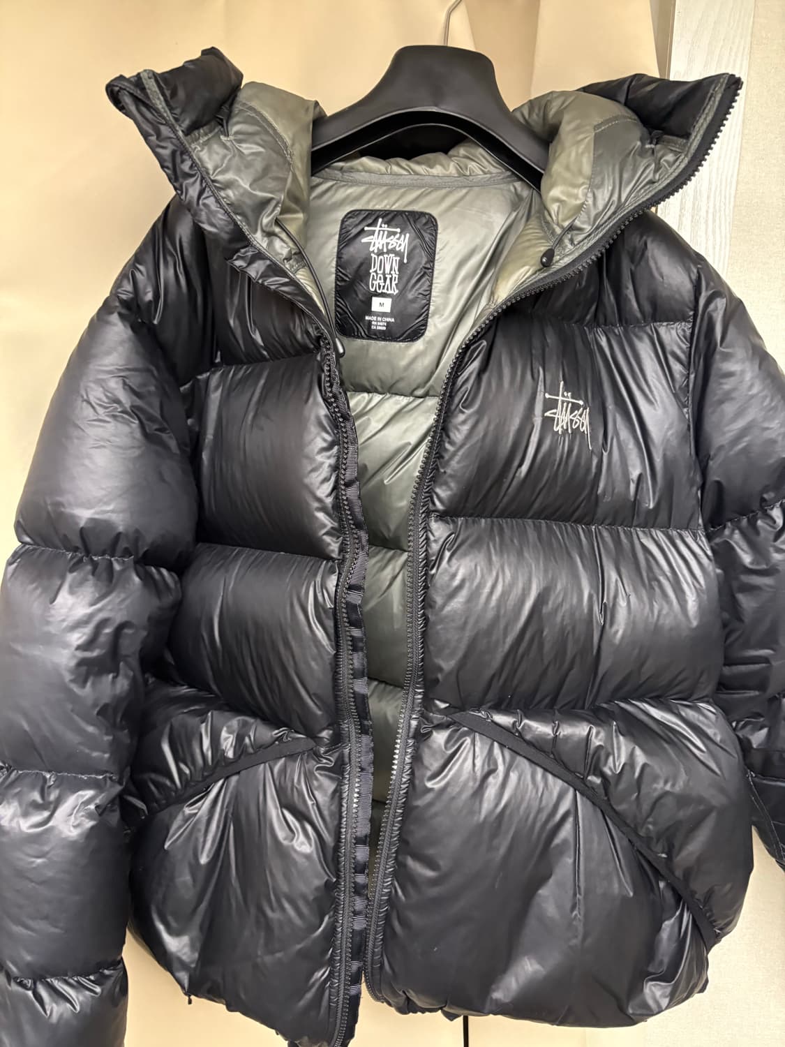 스투시 다운 파카 마이크로 립스탑 패딩 팬텀 블랙[사이즈:M] 상품이미지2