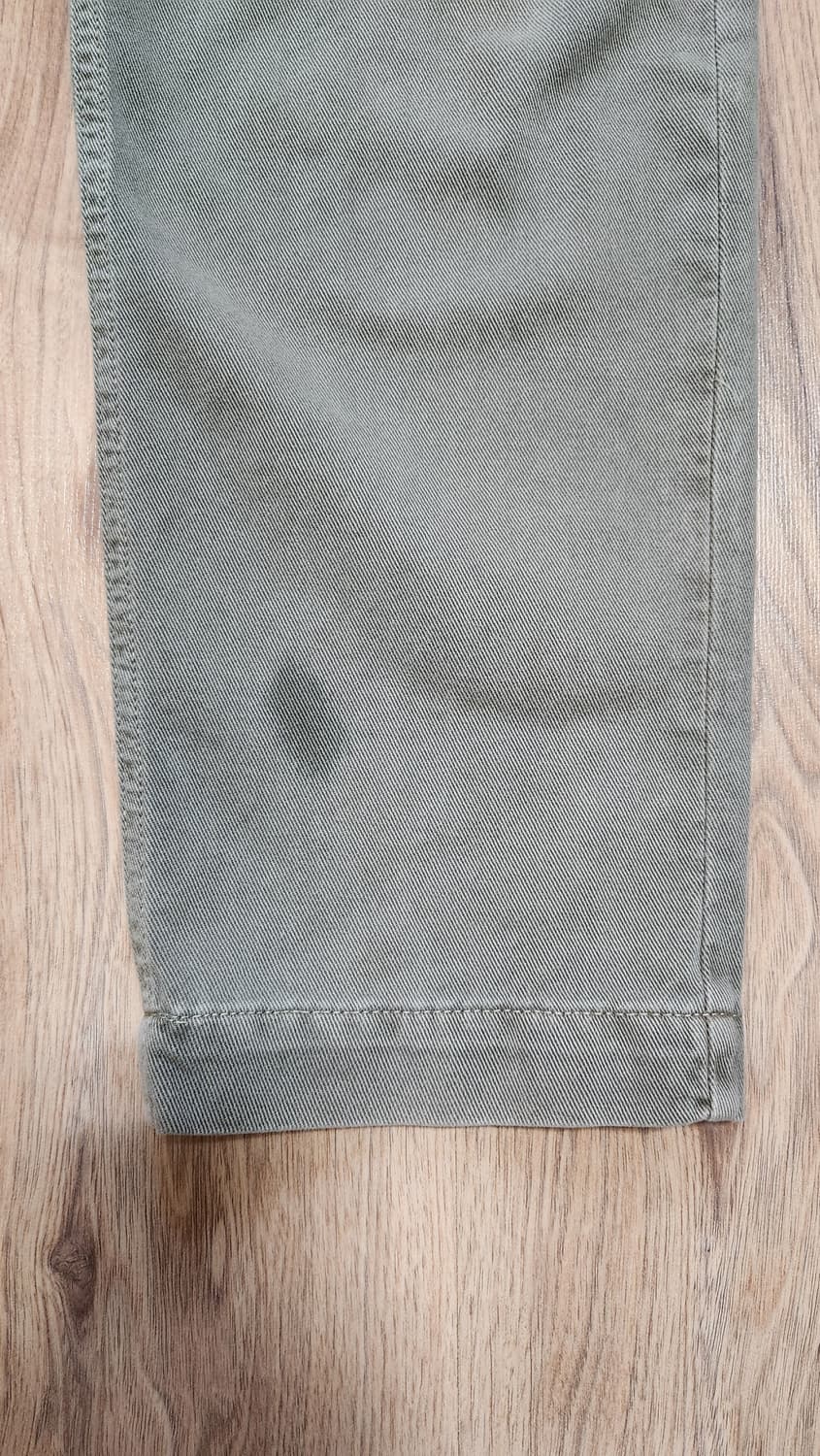 [31] 자라 zara 면바지 스트레이트핏 테이퍼드핏 긴바지 슬랙스 카키 상품이미지8