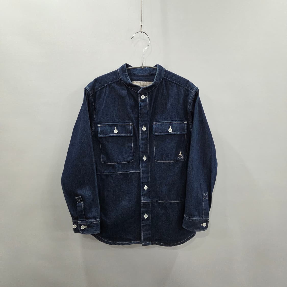 빈폴 키즈 밴드카라 데님 셔츠 130/8/9 상품이미지1