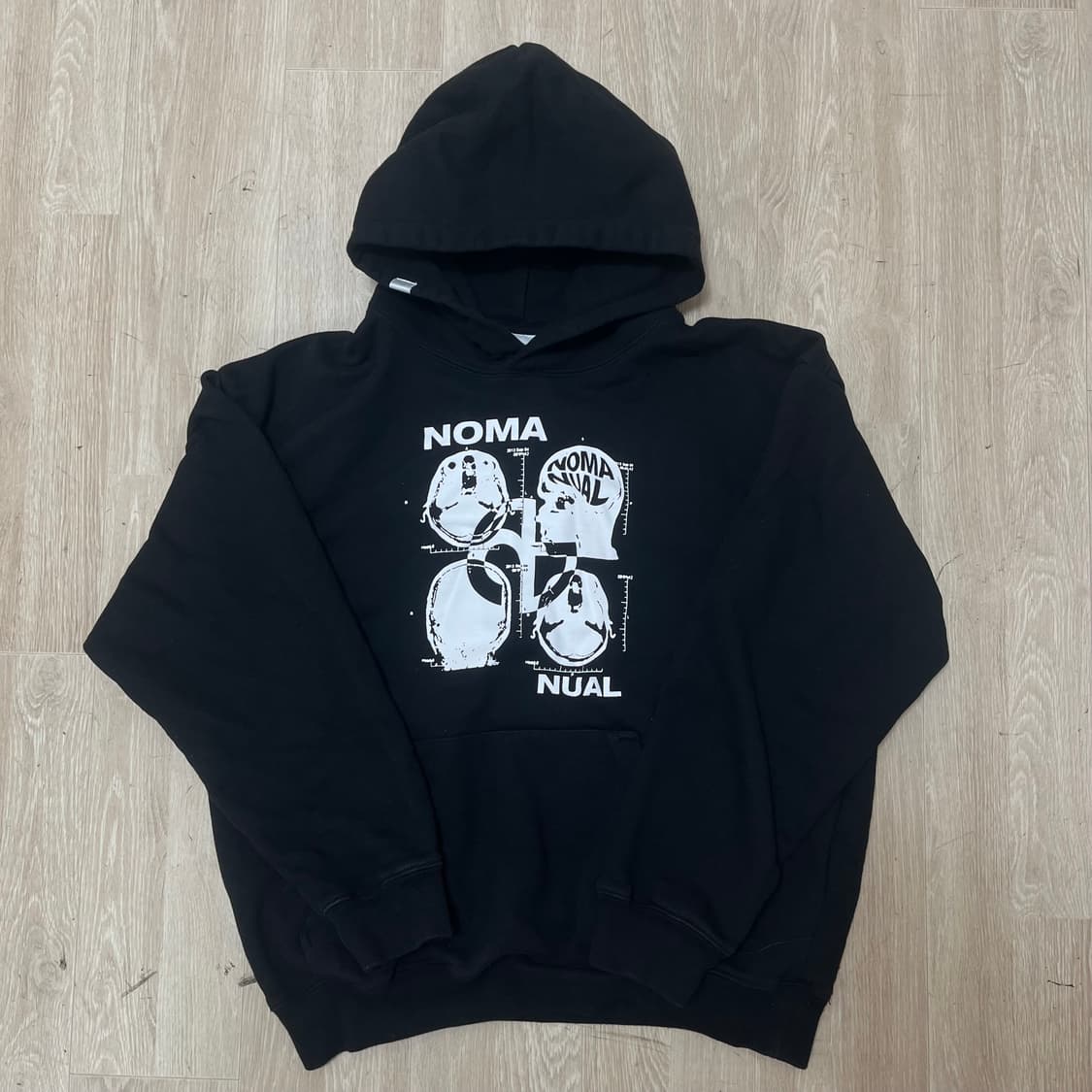 노매뉴얼 NOMANUAL MRI 프린팅 후드티 XL(105) 상품이미지1