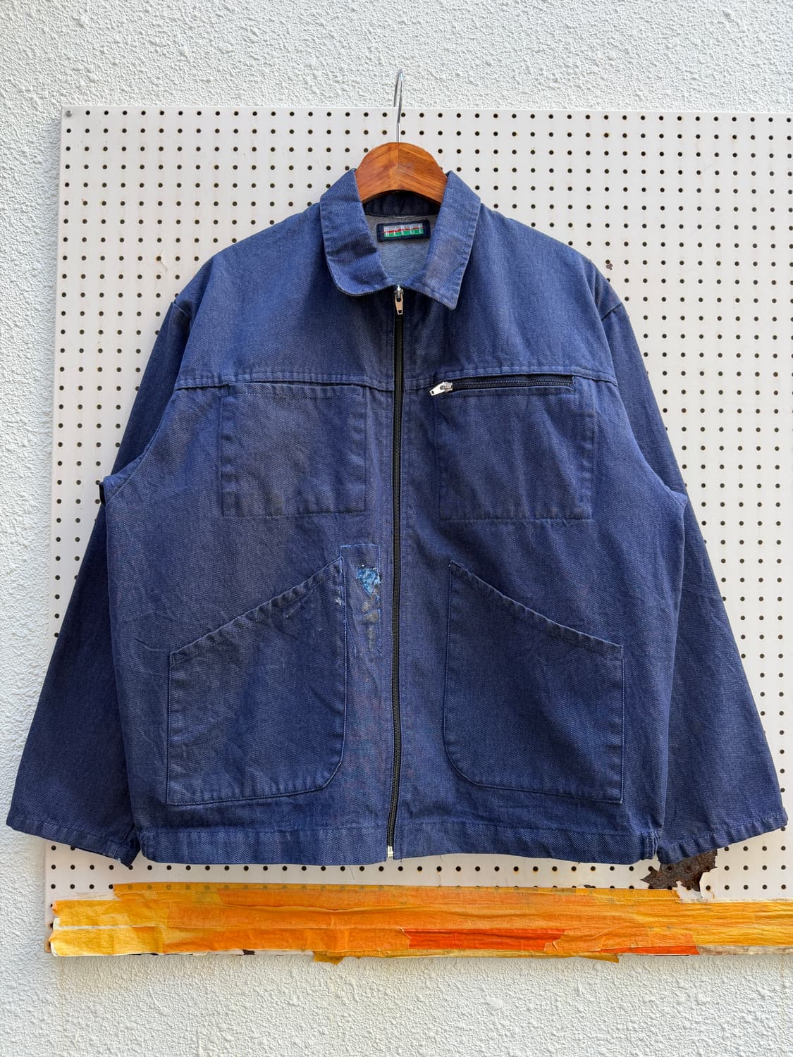1990s BARBE BLEUE FRENCH DENIM 데님프렌치워크자켓 상품이미지1