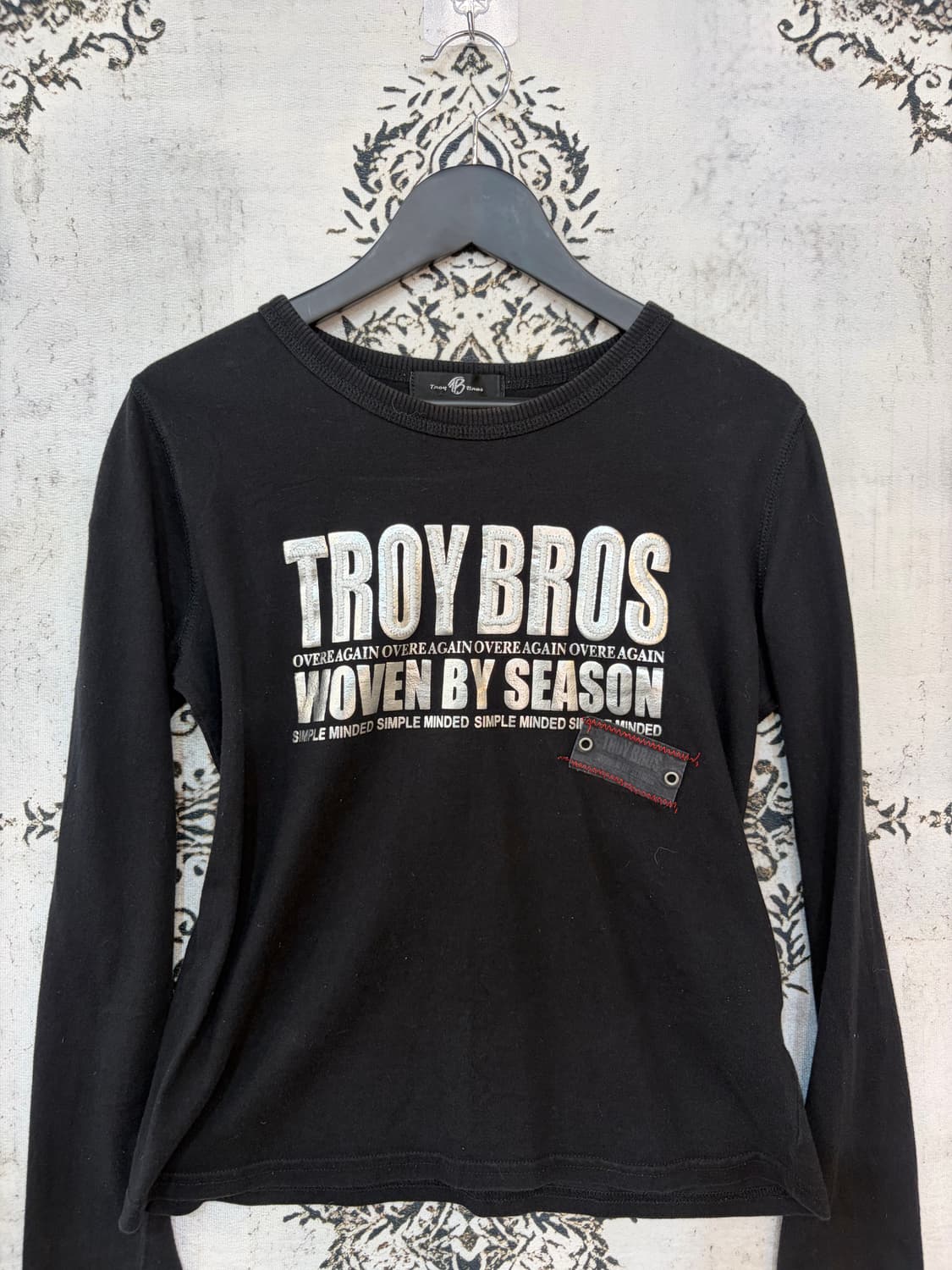 일본빈티지 Y2K 프린팅 스냅 디테일 롱슬리브 상품이미지3