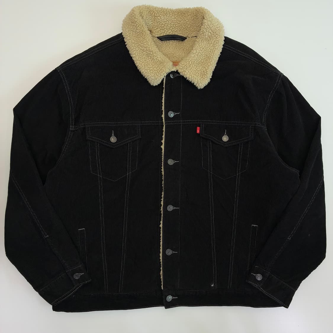 Levi's 리바이스 00‘s 블랙 코듀로이 쉐르파 자켓 상품이미지1