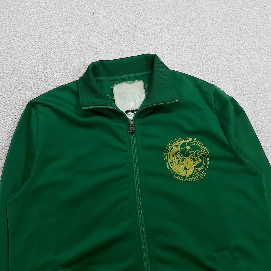 스투시 Stussy 00s 아카이브 로스엔젤레스 트랙탑 져지 그린 상품이미지4