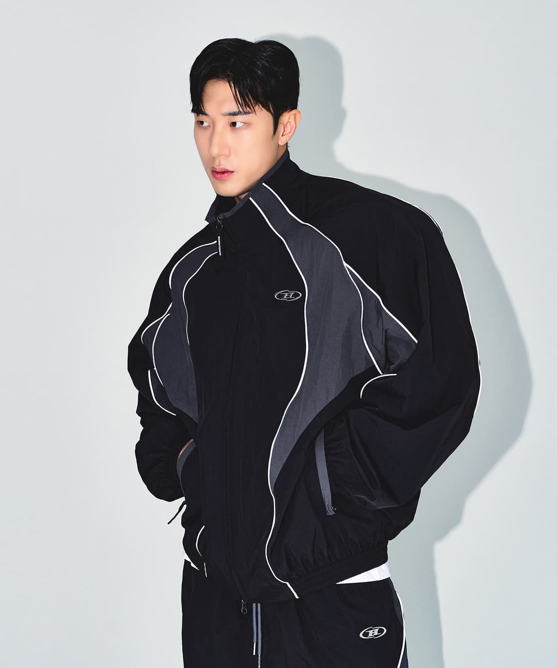본투윈 나일론 블럭 트랙 바람막이 상품이미지1