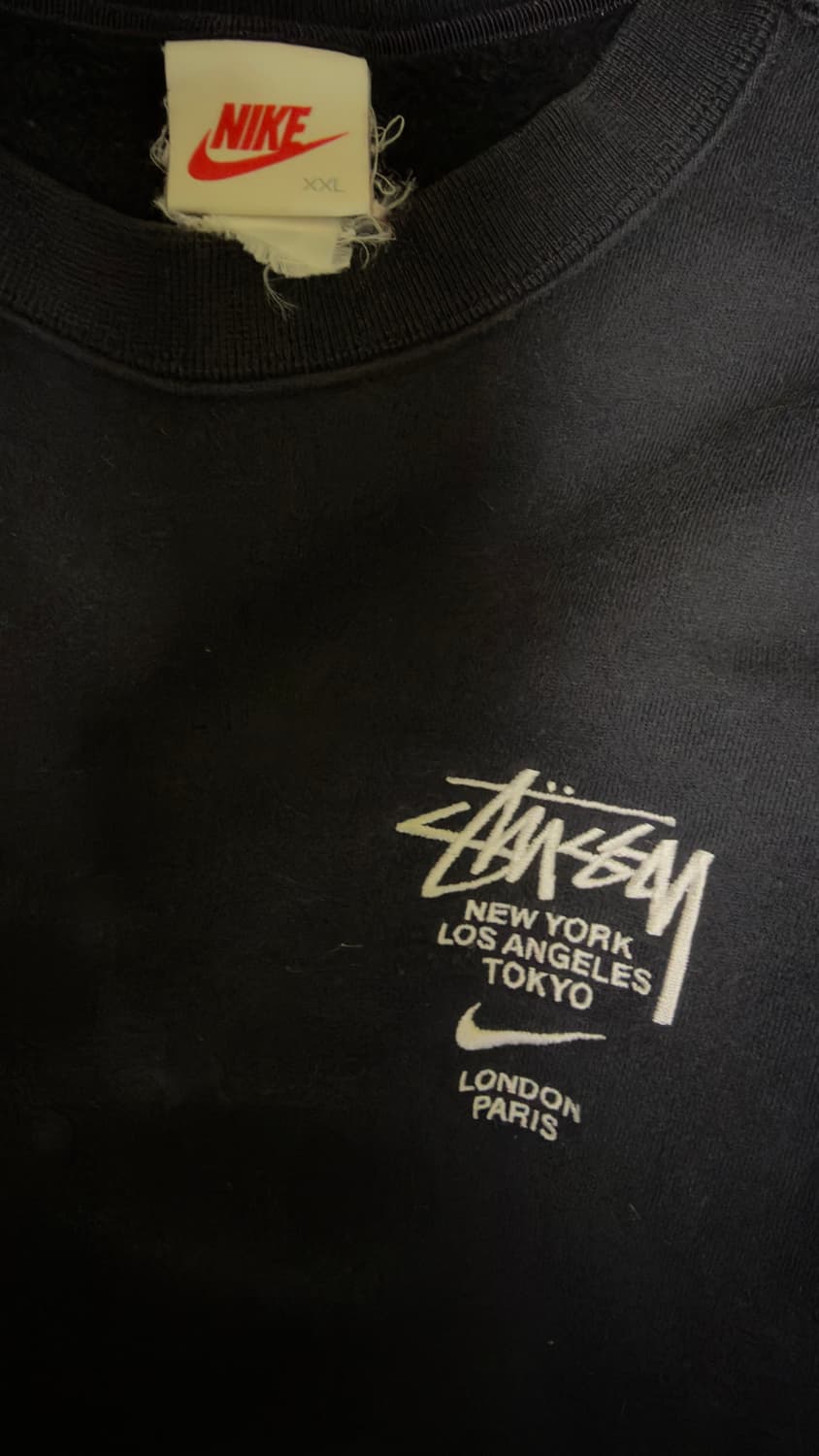 나이키 x 스투시 NRG ZR 플리스 크루넥 블랙 상품이미지1