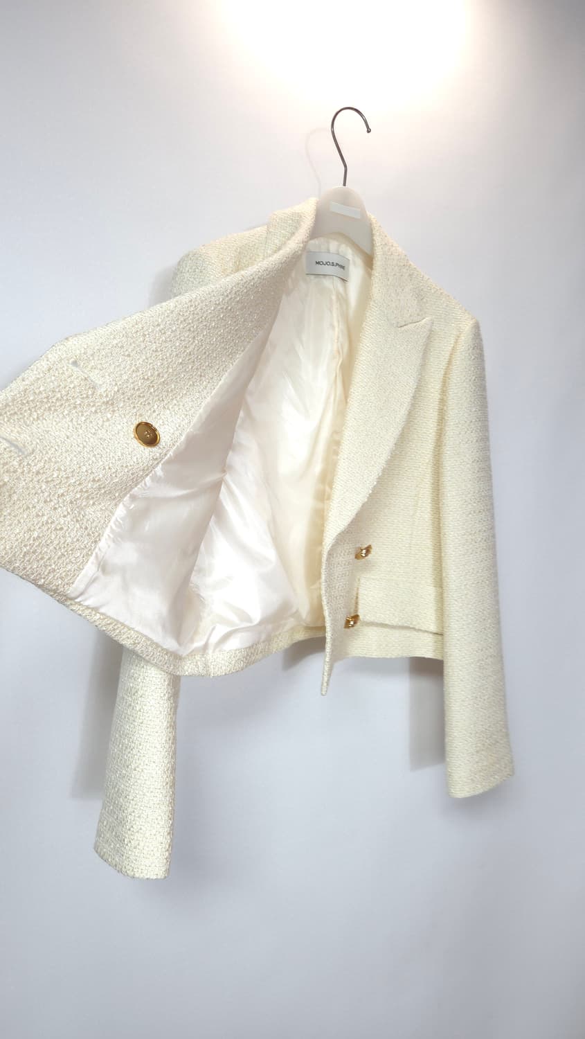 모조에스핀 2021 크롭 글리터 트위드 자켓 66 사이즈 상품이미지8