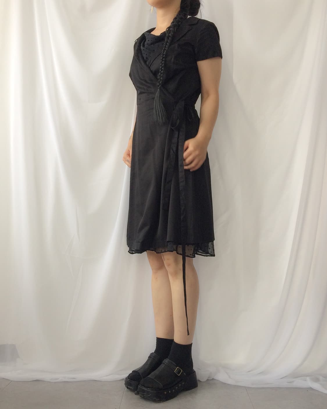 wrap shirt onepiece 상품이미지5
