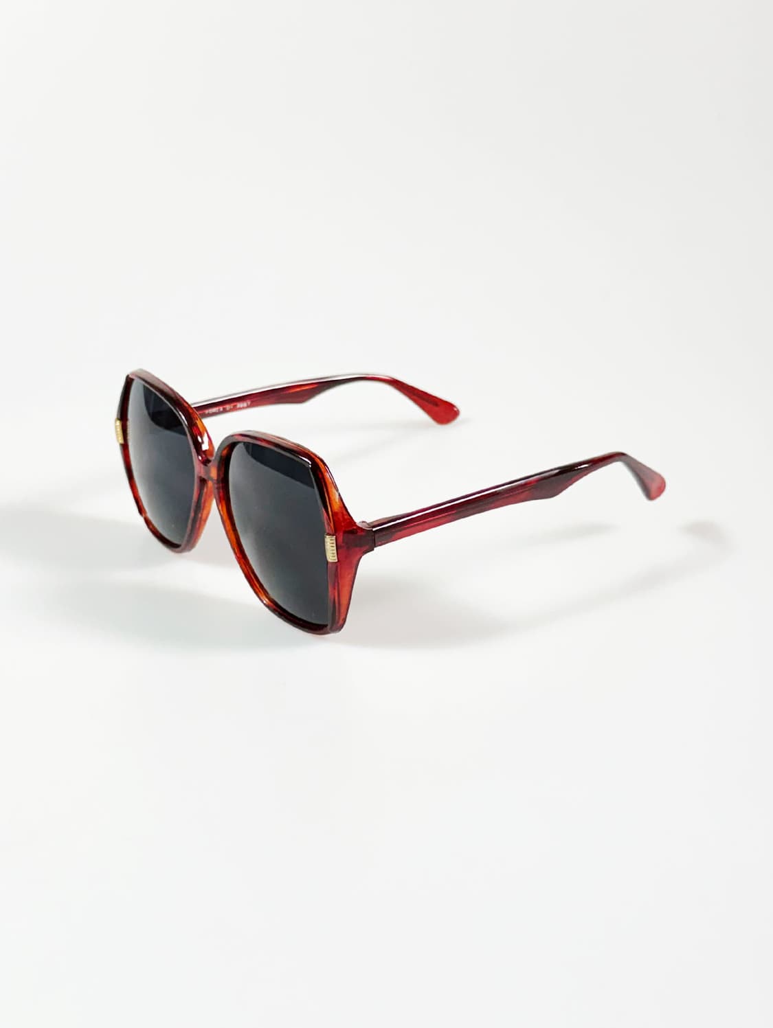 90s 오버사이즈 토터스쉘 볼드 스퀘어 빈티지 선글라스 상품이미지3