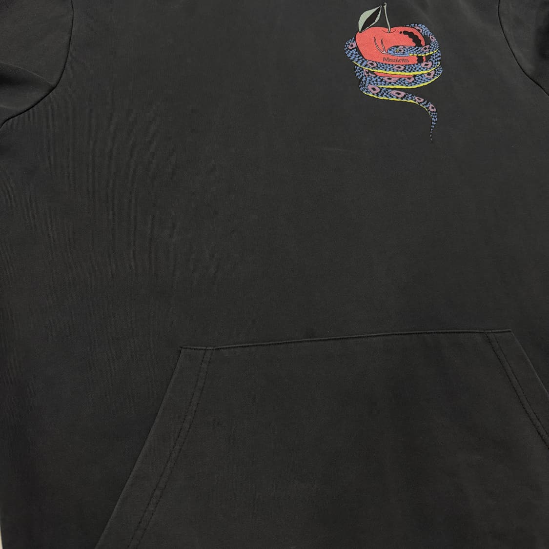 올세인츠 에덴폴 오스 스웻 스네이크 뱀 후드티 그레이 블랙 XS 상품이미지7