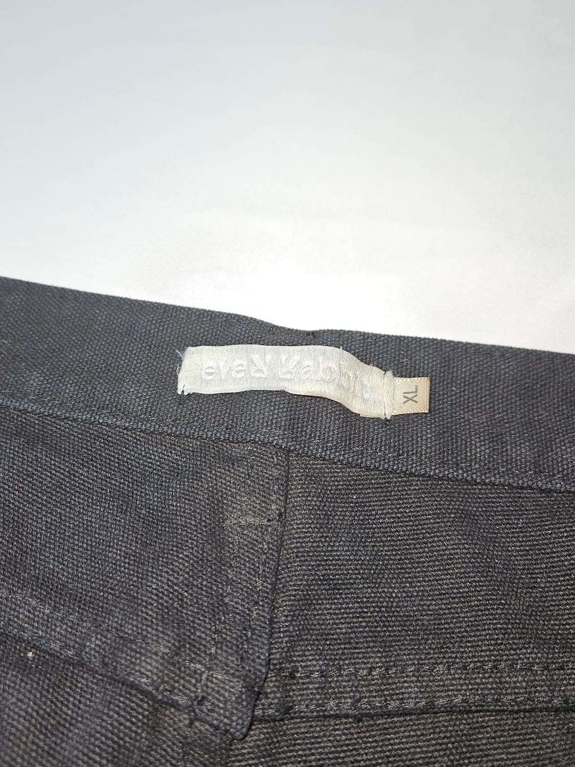 에버래핏 헤비 데님팬츠 와이드 배기 블랙진 XL 상품이미지3