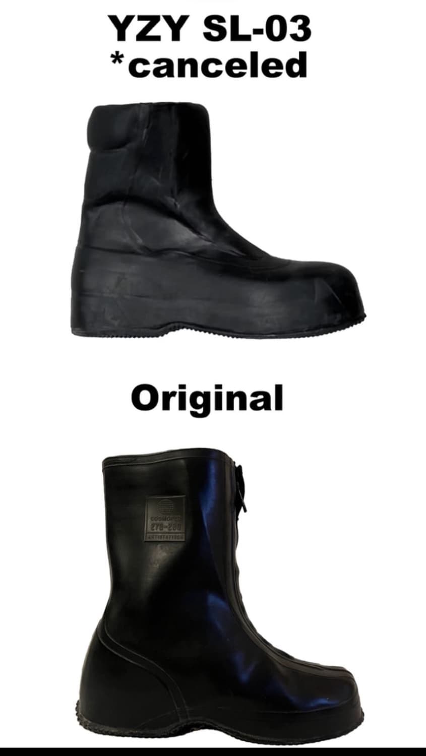 cosmoped BW독일군 레인부츠 오버부츠 칸예 웨스트 이지 YEEZY 상품이미지6