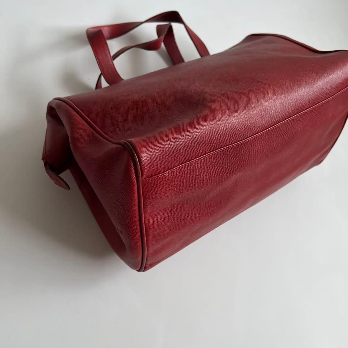 프라다 사피아노 레더 y2k 보스톤백 레드 상품이미지4