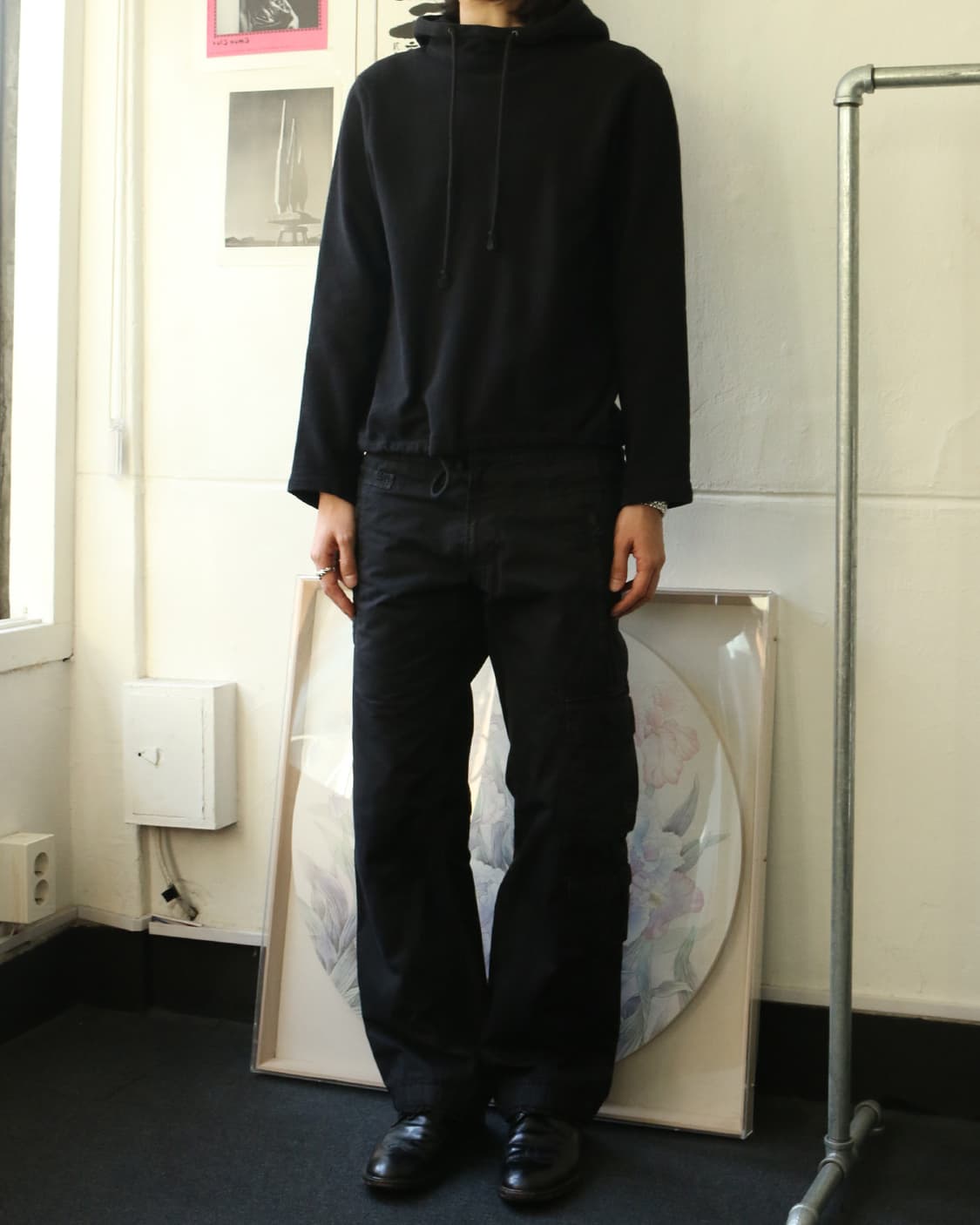 헬무트랭 블랙 후드 티셔츠 상품이미지2