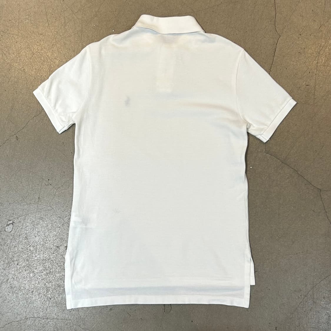 XS 폴로랄프로렌 커스텀핏 화이트 카라 반팔 티셔츠 상품이미지3