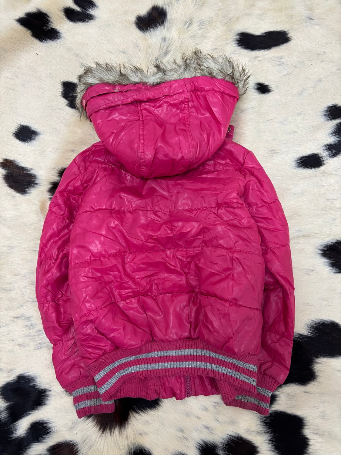 GAL Patch Detail Pink Fur Padding 상품이미지10