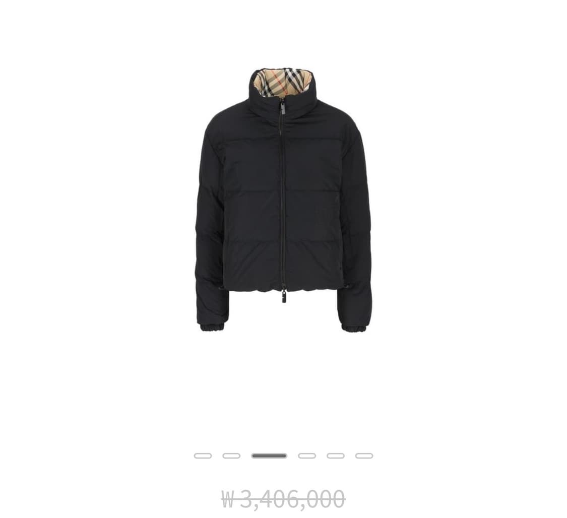 M/ 버버리 블랙 퀼팅 패딩 점퍼 상품이미지2