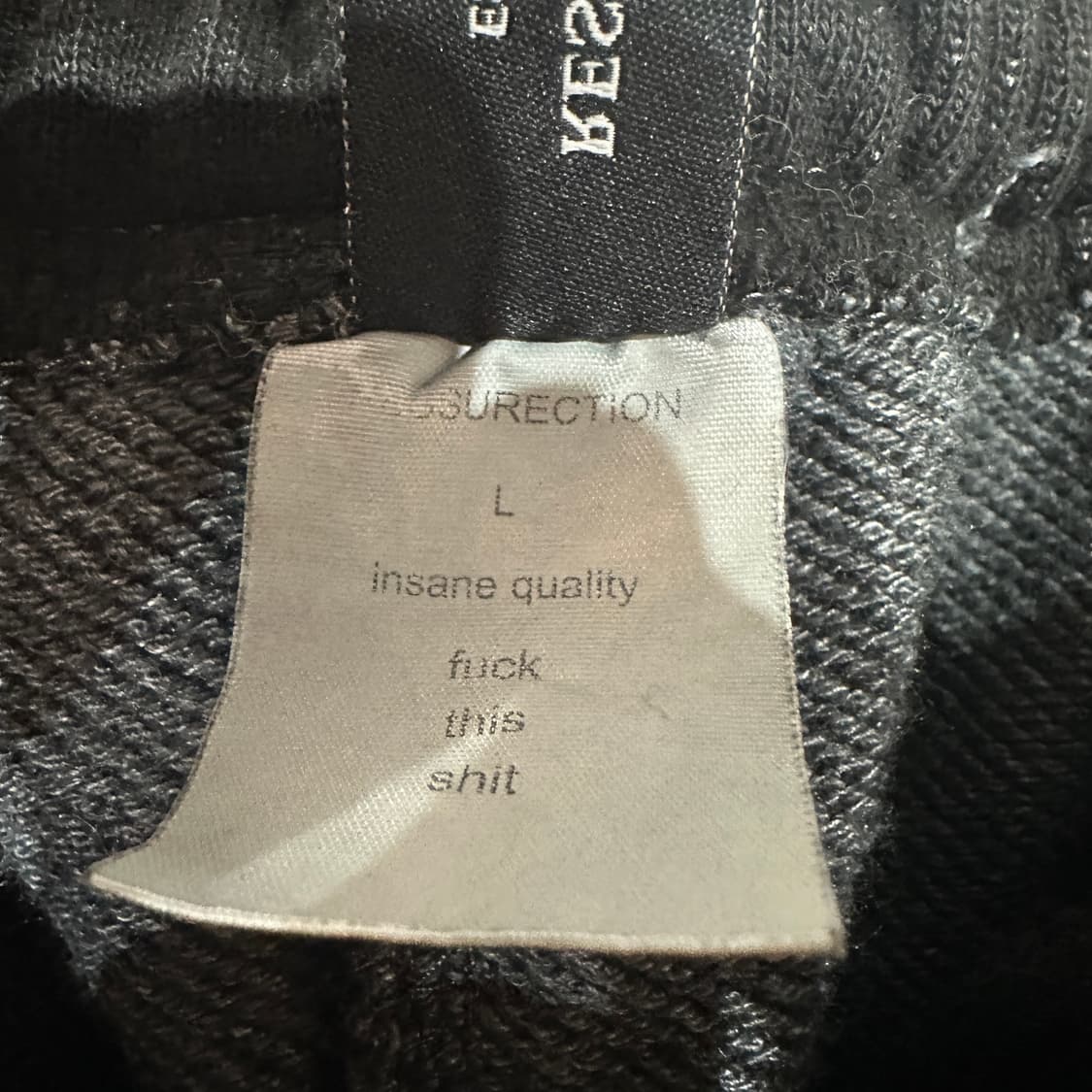 리저렉션 헤비스웻 조거팬츠 L 상품이미지4