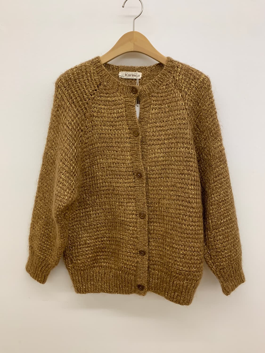 골드 메탈사 가디건 gold metallic cardigan 상품이미지1