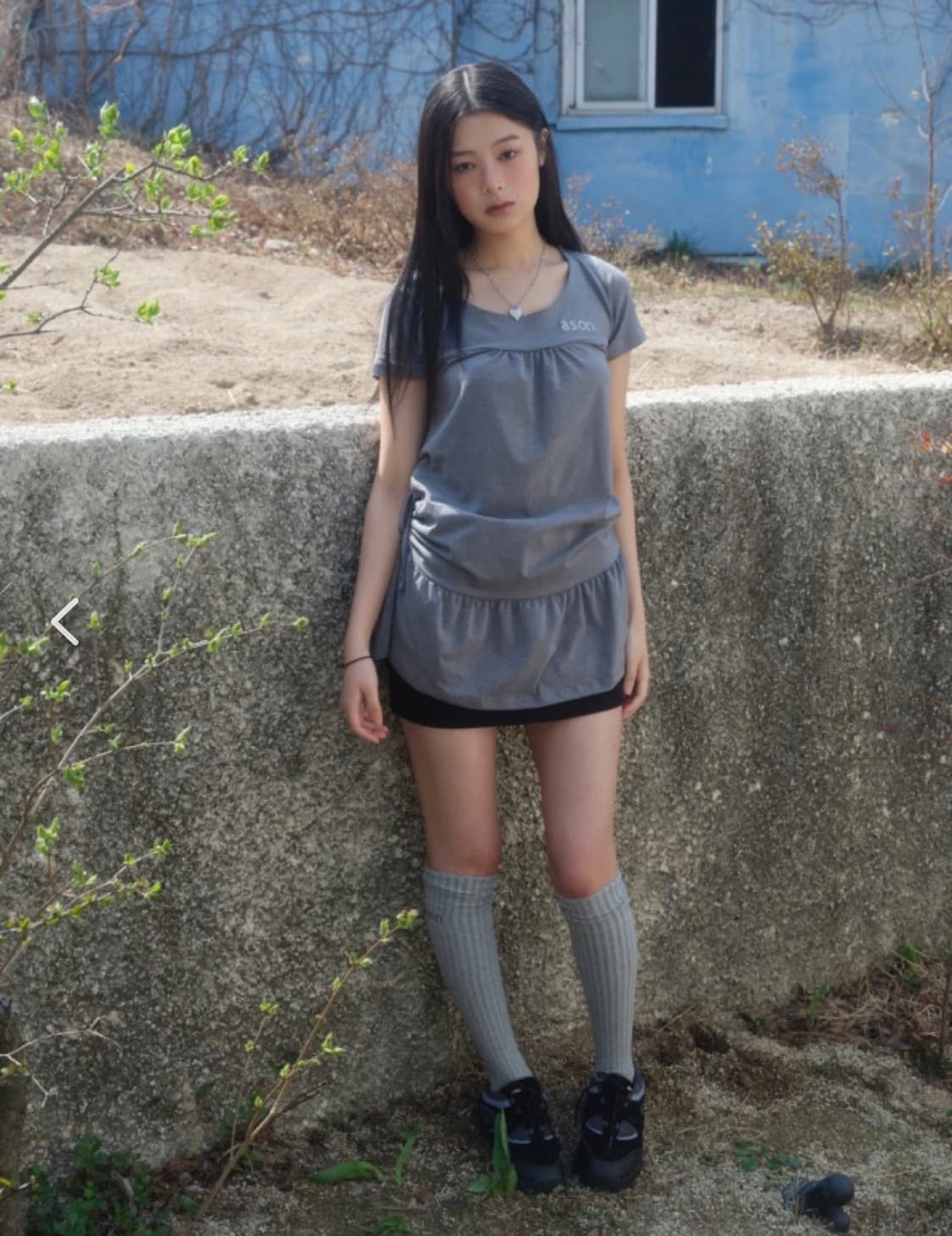 애즈온 에띠 프릴 원피스 상품이미지3