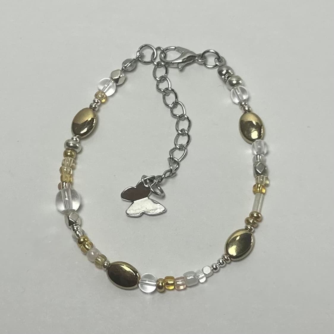 [W] 핸드메이드 비즈 팔찌 Golden 030 상품이미지1