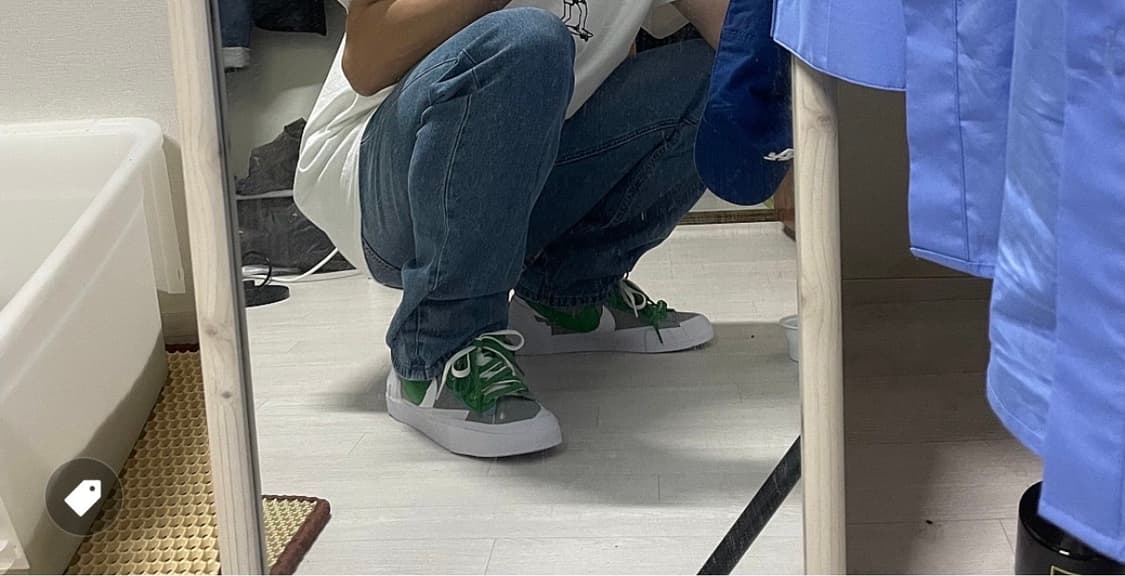 나이키 x 사카이 블레이저 로우 클레식 그린 상품이미지2