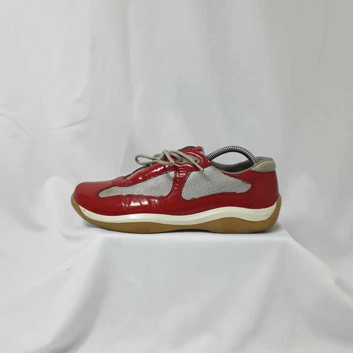 38/240 프라다 아메리카 컵 오리지널 레드 스니커즈 상품이미지1