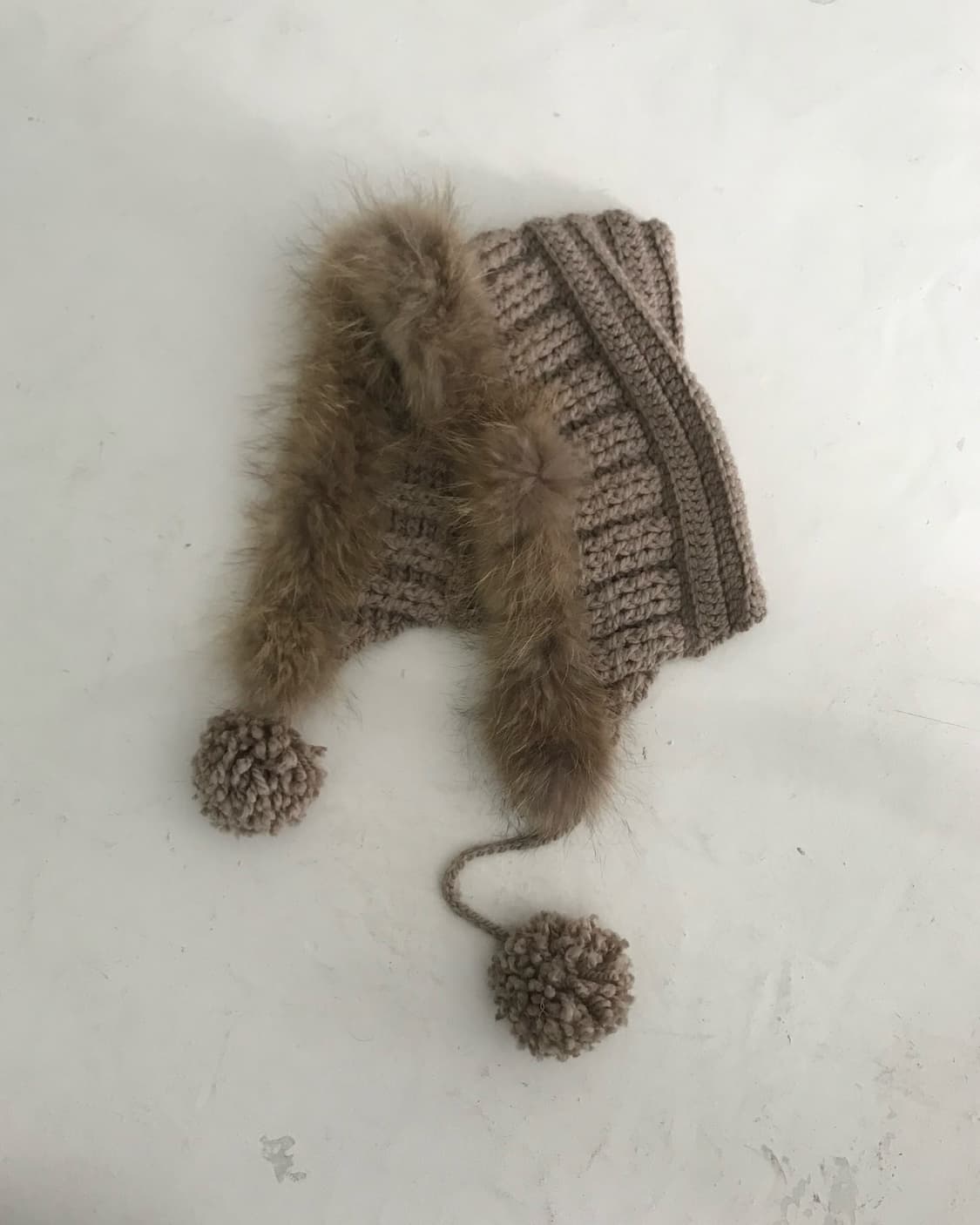 Custom🐾)pom-pom fur bonnet hood 상품이미지2