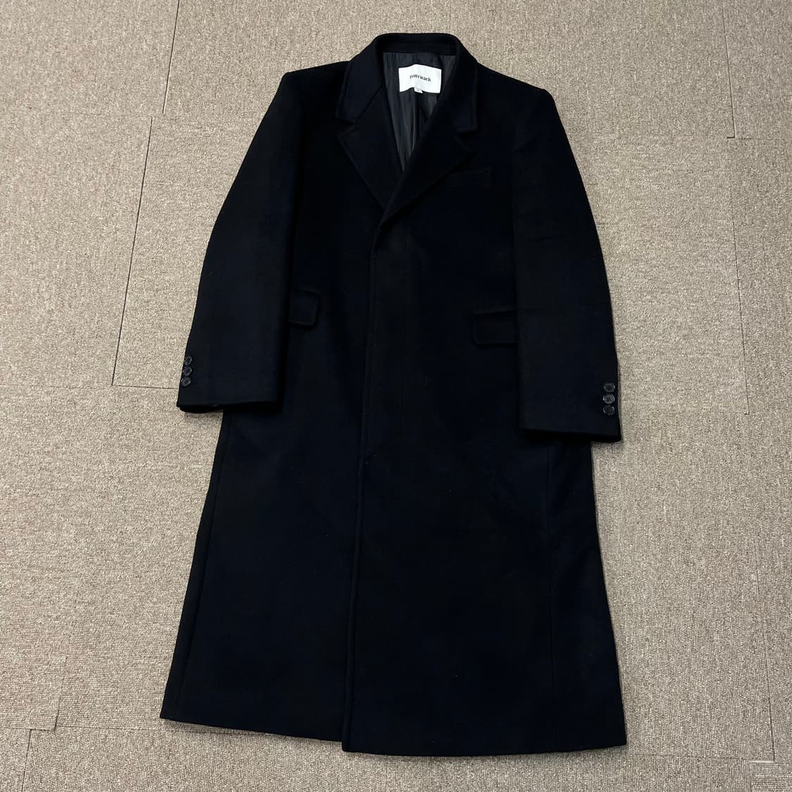 토니웩 24fw 울 캐시미어 테일러드 싱글 롱코트 상품이미지3