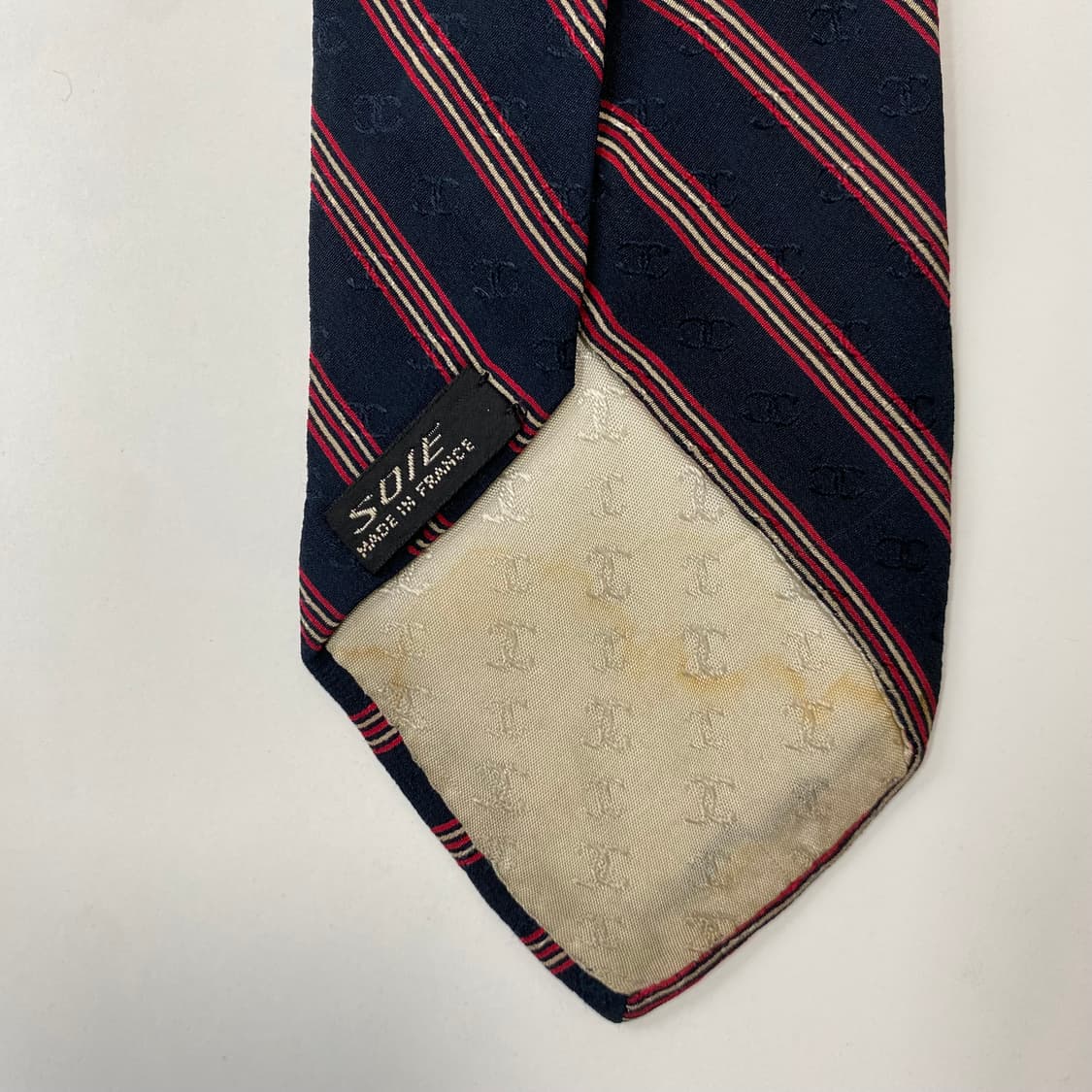 샤넬(CHANEL) 모노그램 명품 정품 넥타이8.2cm 상품이미지6