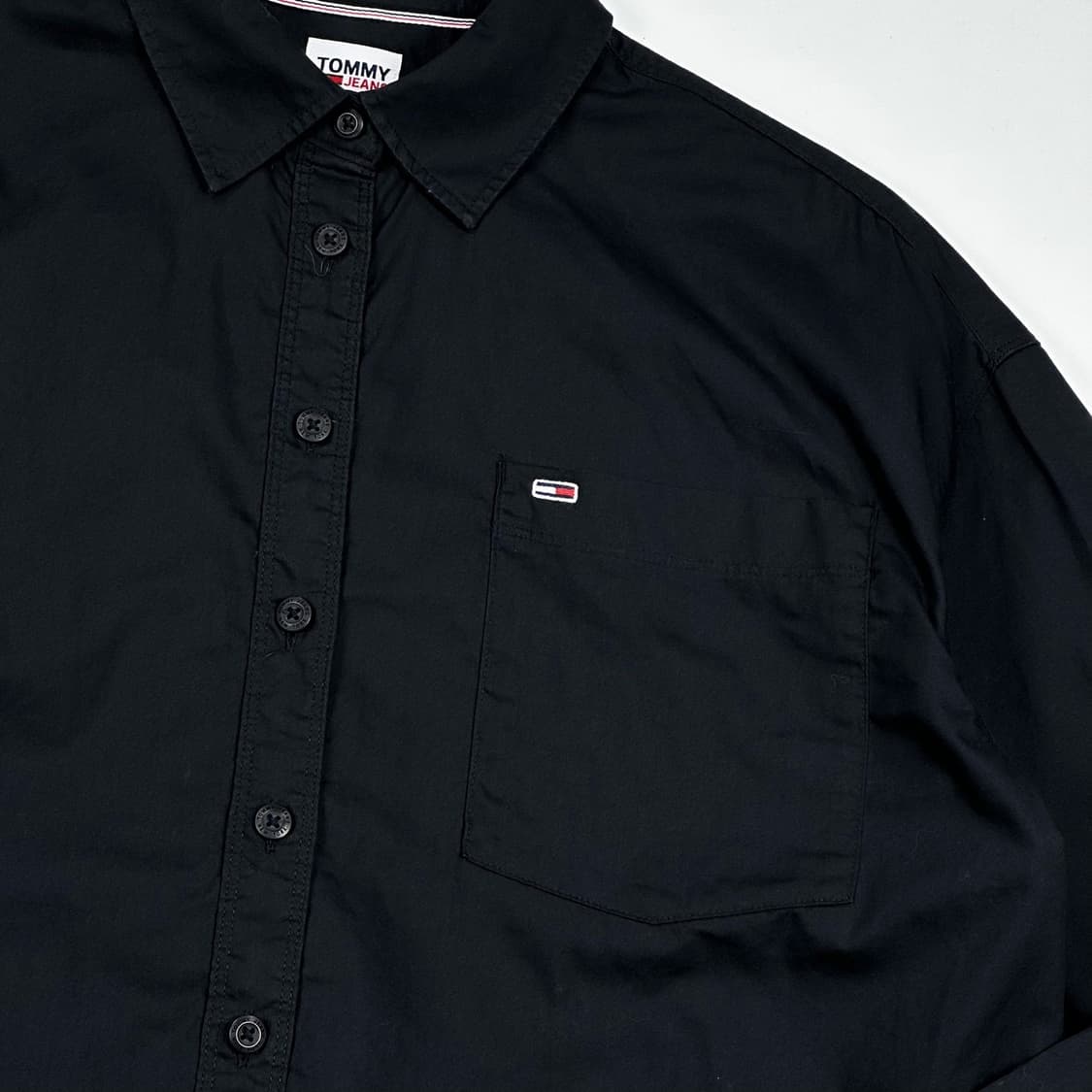 타미힐피거 진스 플래그 블랙 셔츠 (M) 상품이미지3