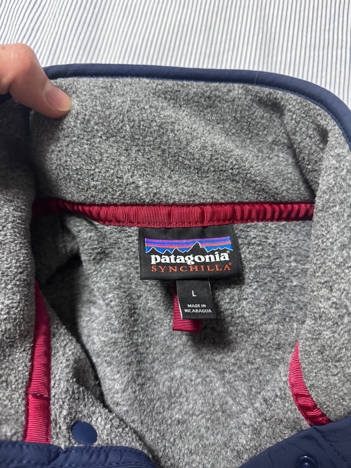 (S급) 파타고니아 신칠라 스냅 T 플리스 풀오버 니켈 블루 L 상품이미지7
