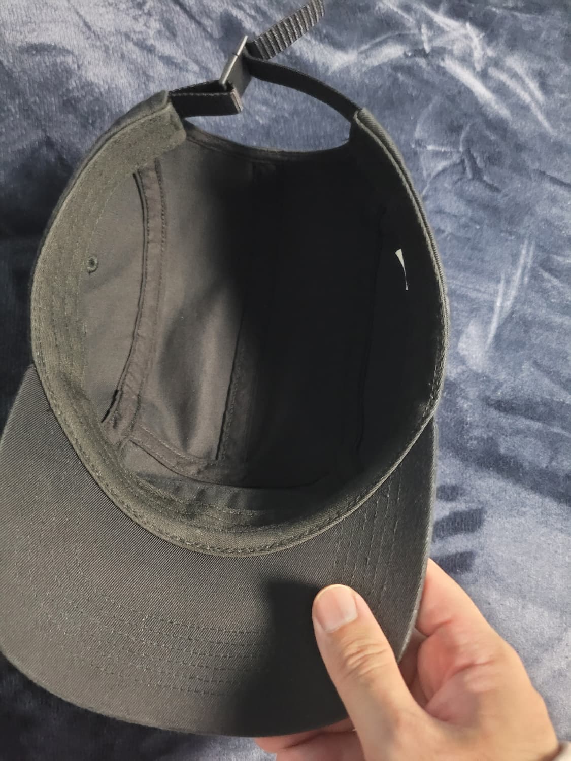 슈프림 워시드 치노 트윌 캠프캡 블랙 - 24SS 상품이미지5