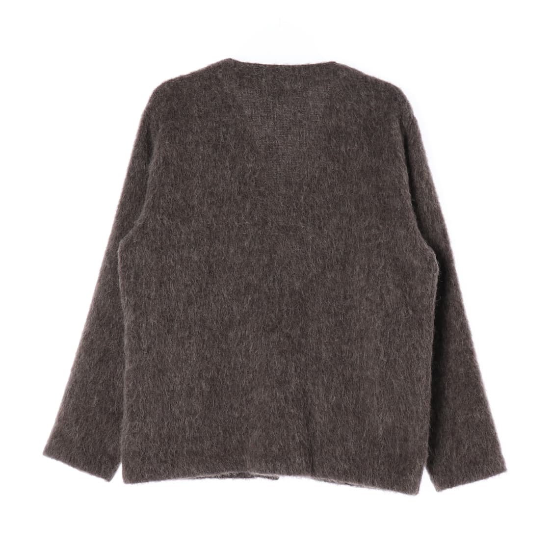 [L]아워레가시 울알파카 브라운 브이넥 오버핏 가디건
 상품이미지4