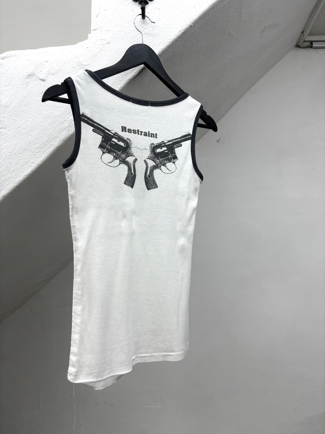 Sky bomber gun print stud detail tank to 상품이미지7