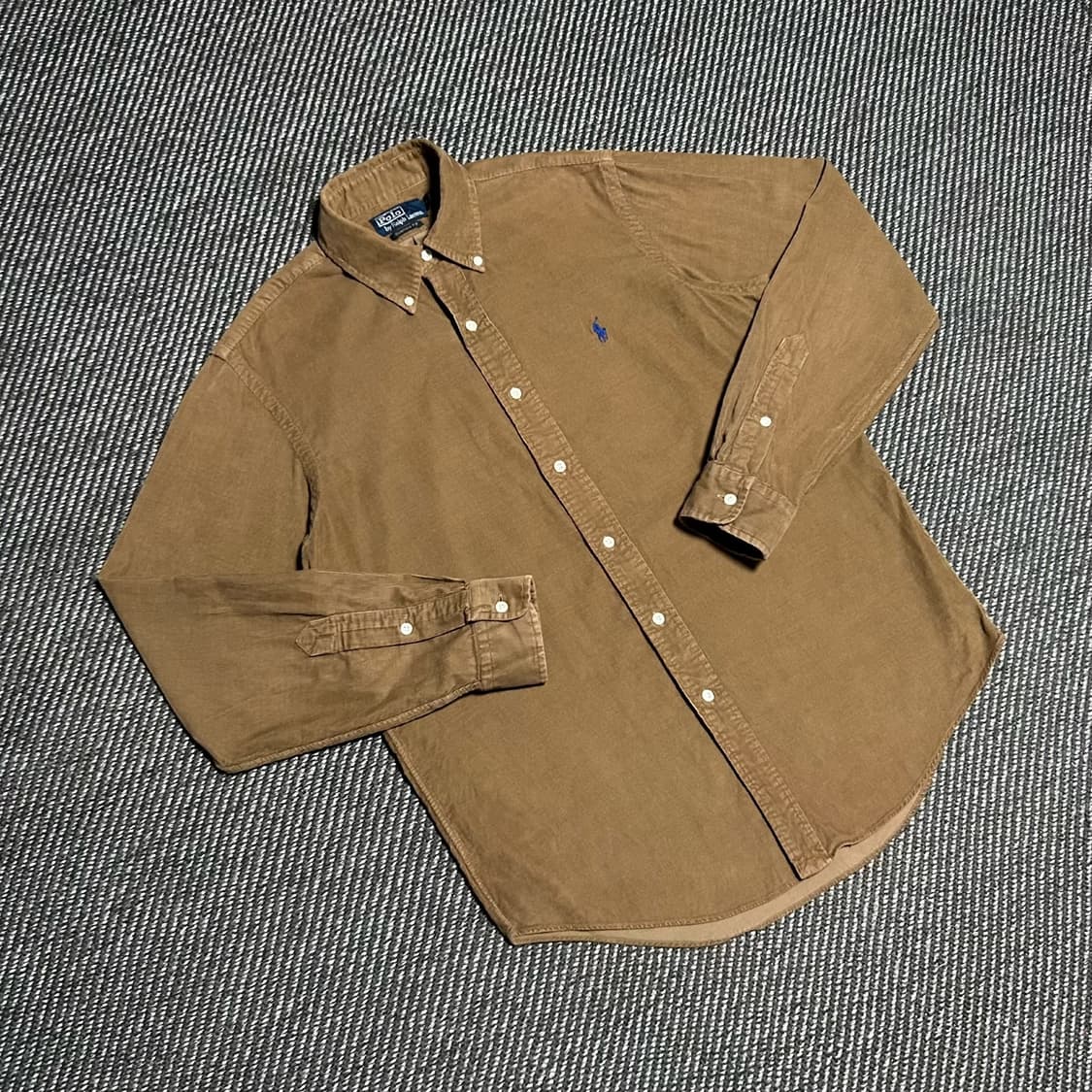 [M] Polo 폴로 랄프로렌 코듀로이 브라운 셔츠 상품이미지2