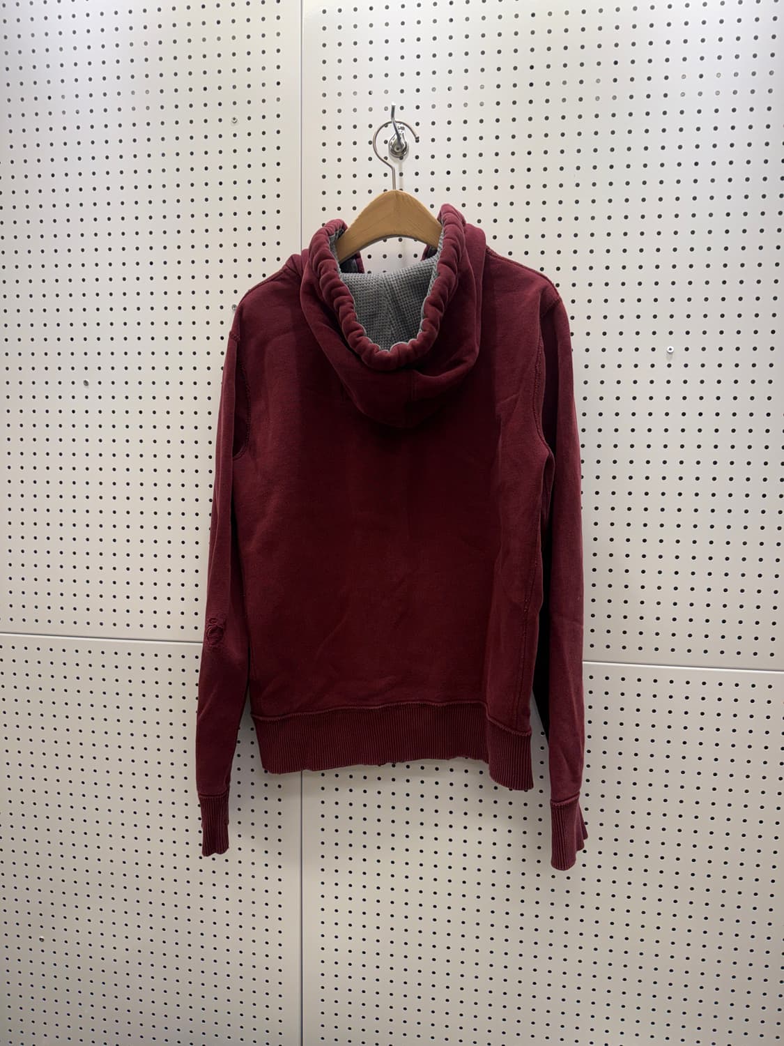 아베크롬비 버건디 빅로고 후드집업 U376 상품이미지3