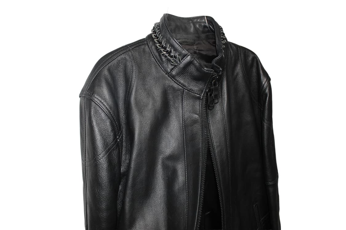 1990s Armani Exchange 알마니익스체인지 싱글 레더 자켓 상품이미지6