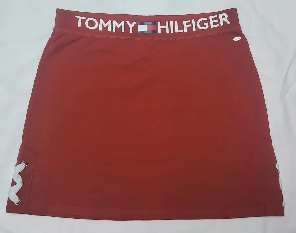 타미 힐피거(TOMMY HILFIGER) 여성용 코튼 혼방 미니스커트 상품이미지1