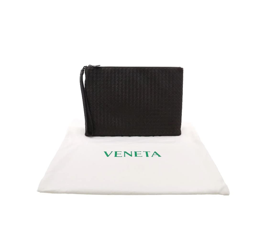 [A급] 보테가베네타 인트레치아토 레더 라지 클러치백 판매합니다!!! 상품이미지1