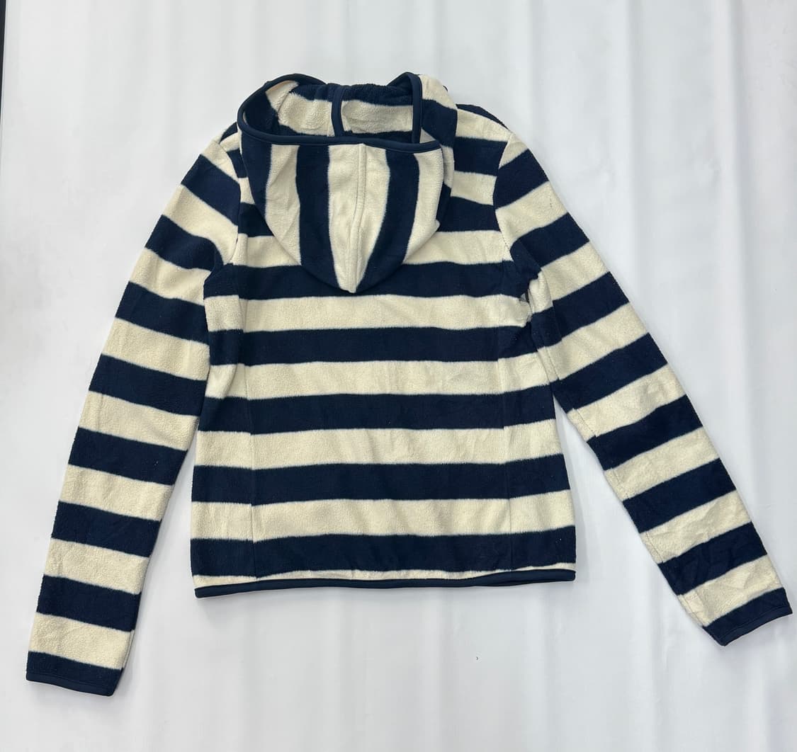 🧵하구미의 괴짜 후리스 집업 🧵후드집업 데코라 줄무늬 일본 유니클로 상품이미지3