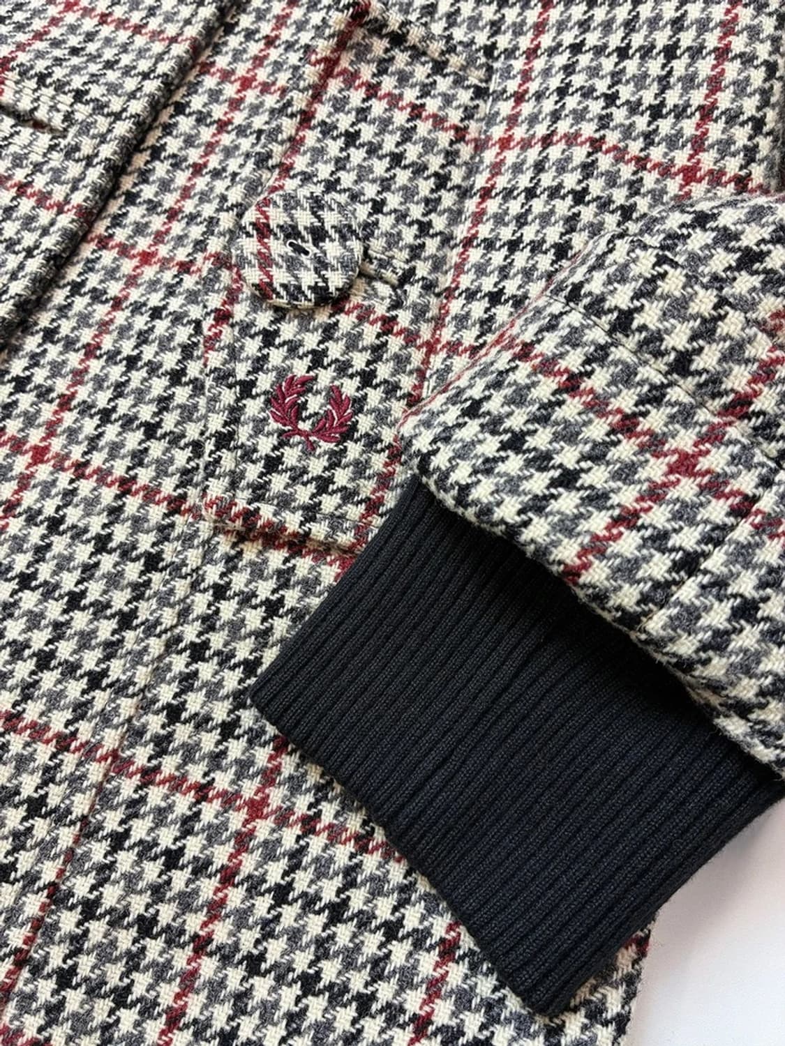 프레드페리 00s 더블 체크 울 코트 PN5342 상품이미지4